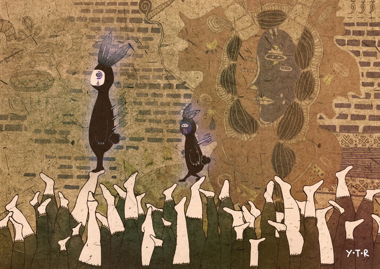 Ayak seslerini durdurmak, 2012 (dijital) by Yoyo Zhao