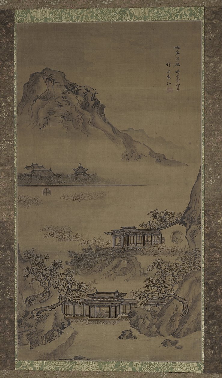 Berrak ve Soğuk Sabah, Qing hanedanı, 1722 (ipek üzerine mürekkep ve renk) by Yuan Jiang