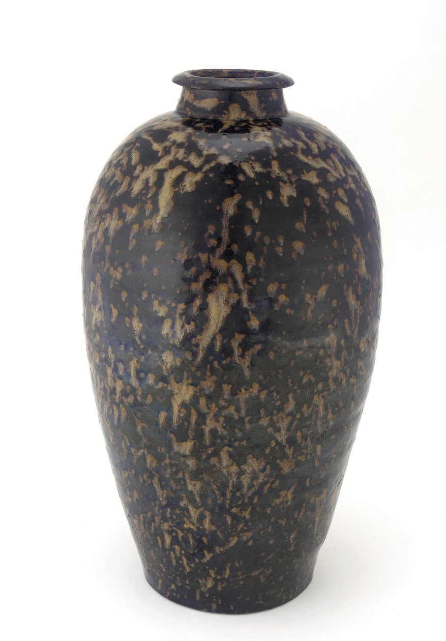 Kaplumbağa kabuğu sırlı şişe, Jiangxi eyaleti, 13.-14. yüzyıl (seramik) by Yuan Dynasty Chinese School