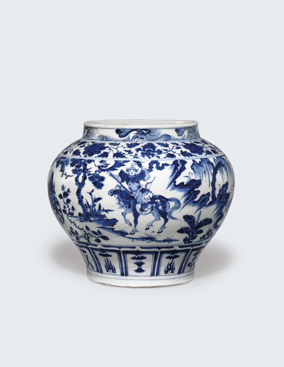 Beyaz ve Mavi Guan, 14. yüzyıl ortası (seramik) by Yuan Dynasty Chinese School