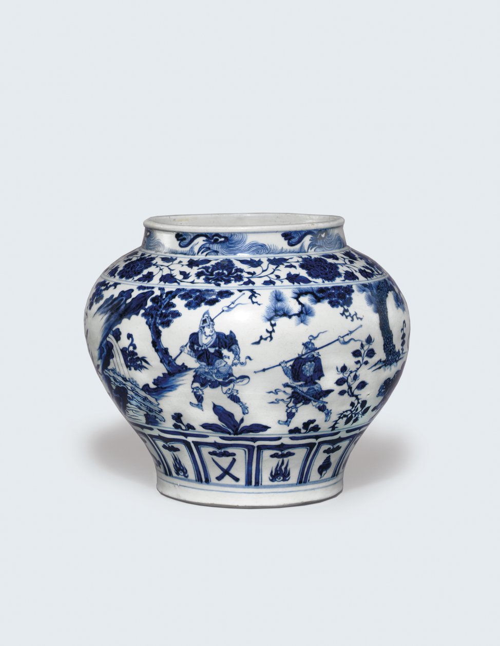 Beyaz ve Mavi Guan, 14. yüzyılın ortalarında by Yuan Dynasty Chinese School