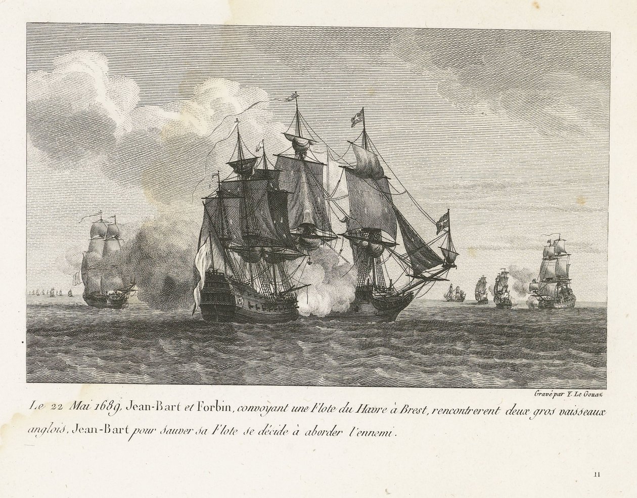 Jan Bart valt twee Engelse schepen aan, 1689 22 Mayıs 1689