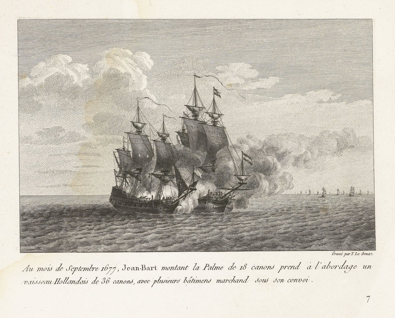 Jan Bart verovert en Hollandalı fregat, 1677 Eylül 1677