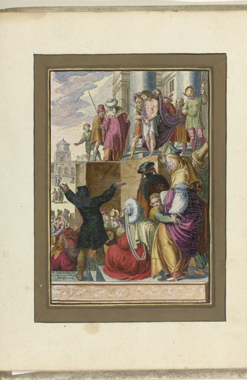 İnsanlara gösterilen İsa (Ecce homo) İsa'nın Tutkusu (dizi başlığı) by Zacharias Dolendo