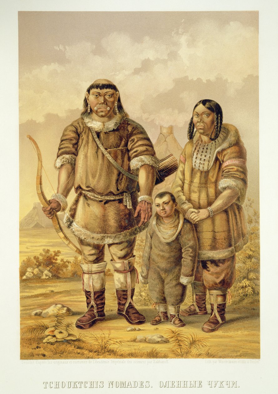 Winckelmann ve Sons tarafından kazınmış Chukchi Nomads, by Zakharov