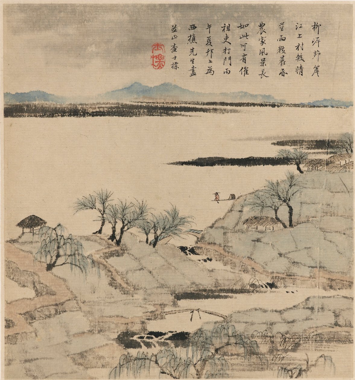 Nehir manzarası, Mayıs-Ağustos 1666 by Zha Shibiao