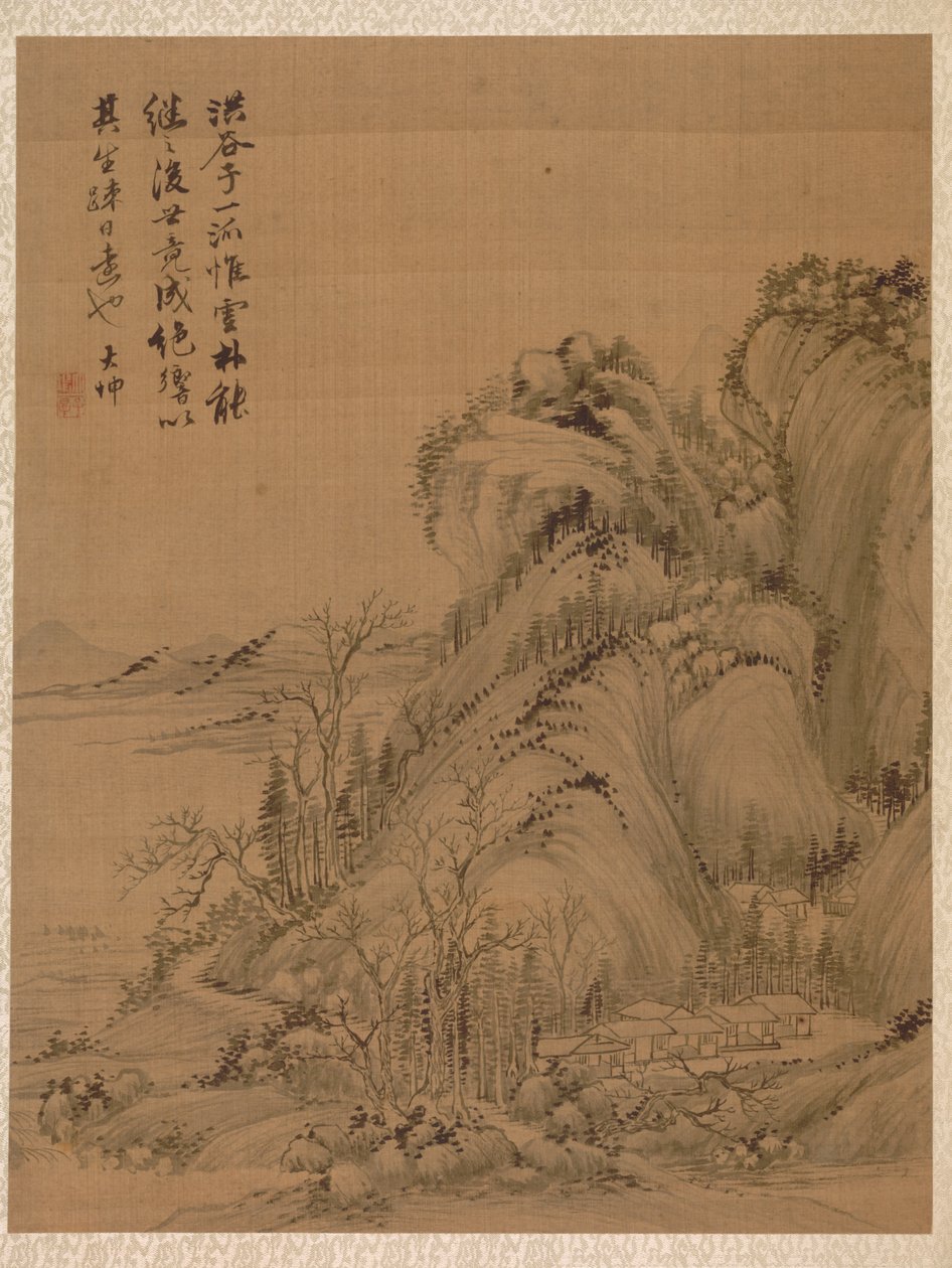 Ching Hao Tarzında Manzara by Zhai Dakun
