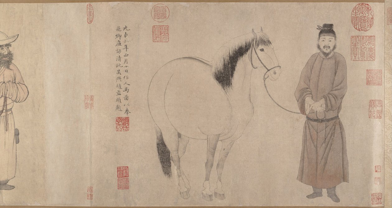 damatlar ve atlar by Zhao Mengfu Chao Meng Fu or