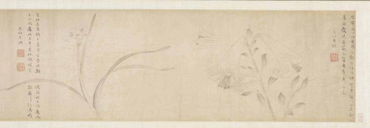 Mürekkep Çiçekleri, 1361. by Zhao Zhong