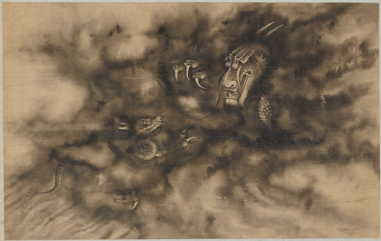 Bulutlardaki ejderhalar, Qing hanedanı, 1684. by Zhou Xun