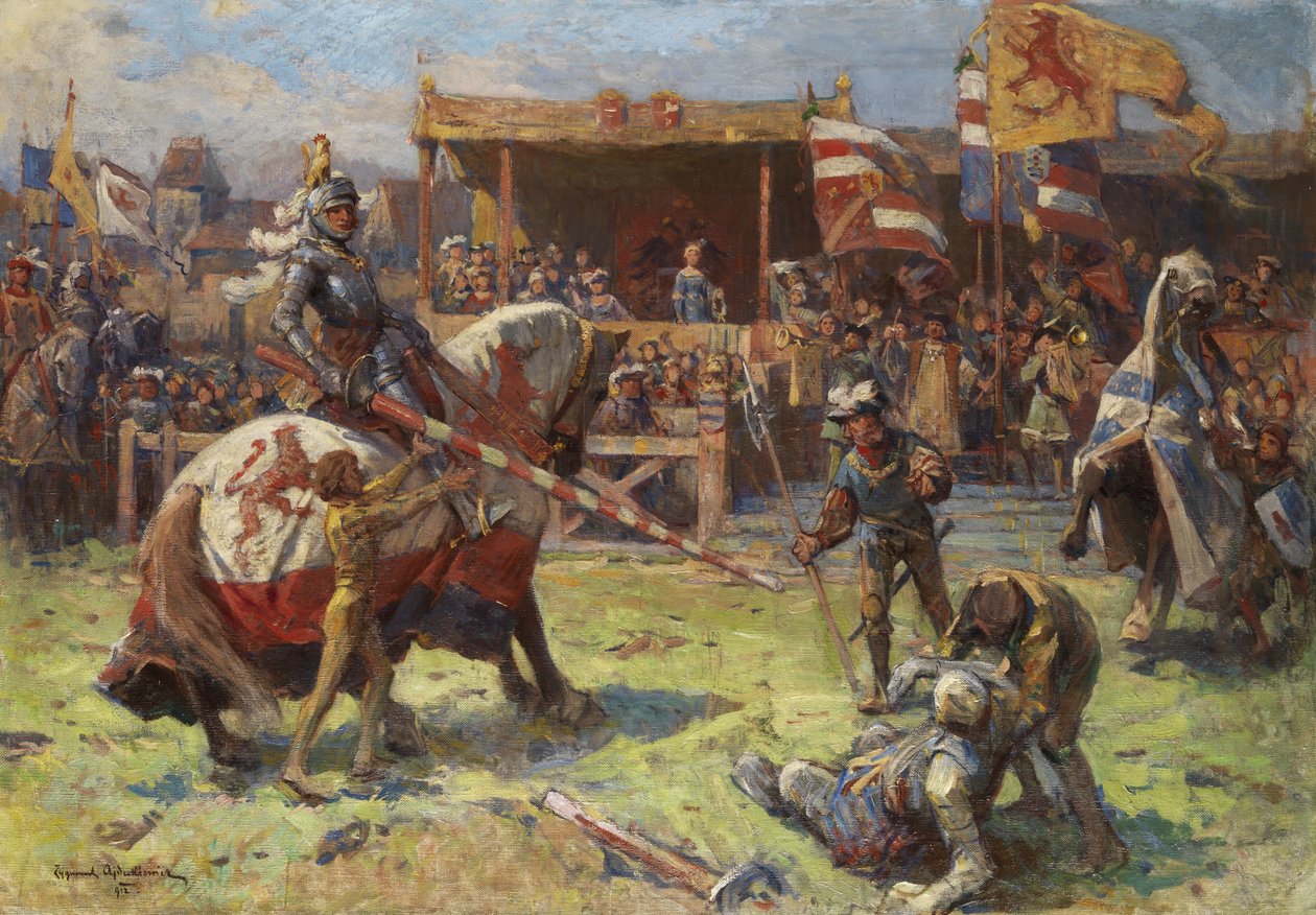 Şövalye turnuvası by Zygmunt Ajdukiewicz