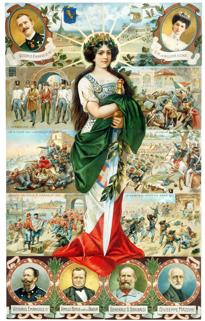 İTALYA ALLEGORİSİ TURRITA 1911 by . .