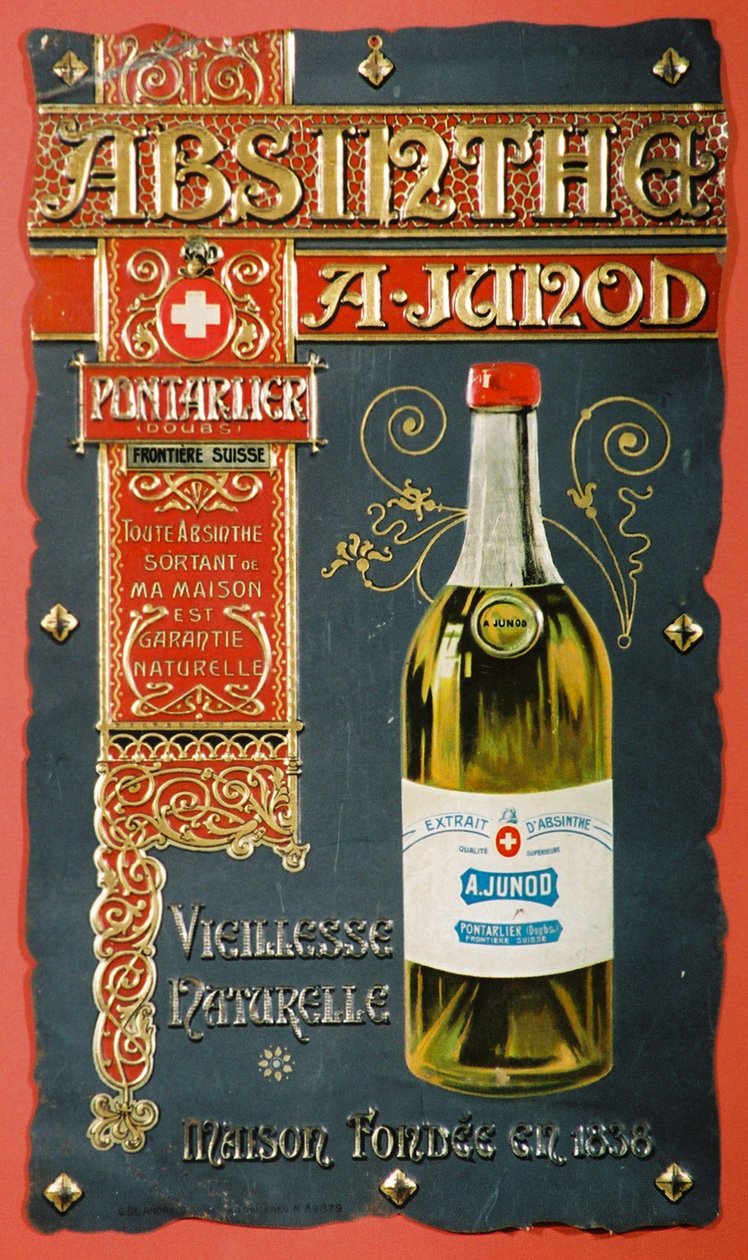 Absinthe Junod için reklam, c 1900 by Frederick (attr. to) Barnard