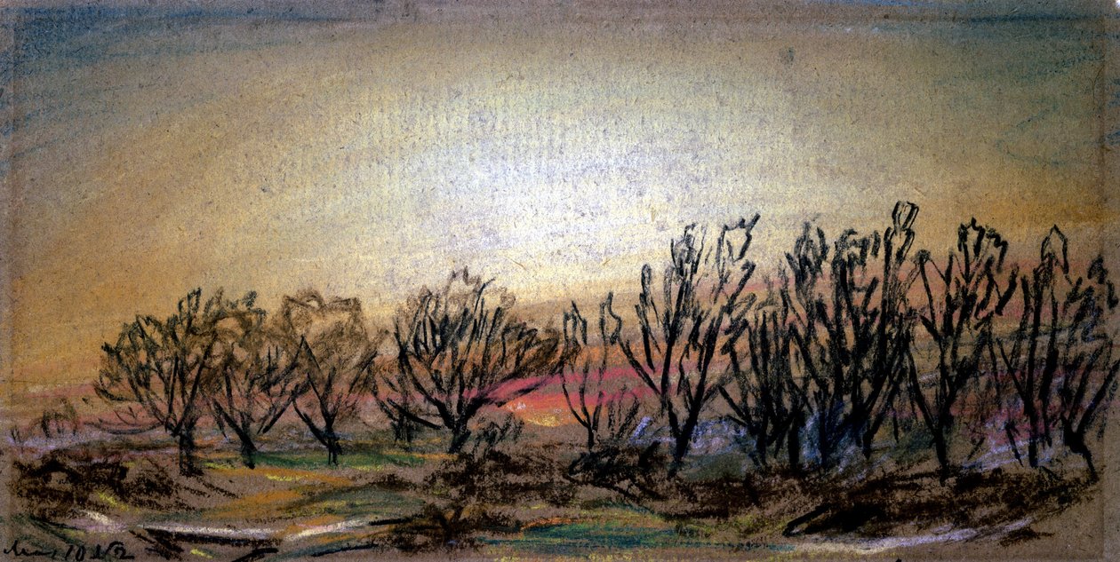 Gün batımından sonraki kızıllık by Frederick (attr. to) Barnard