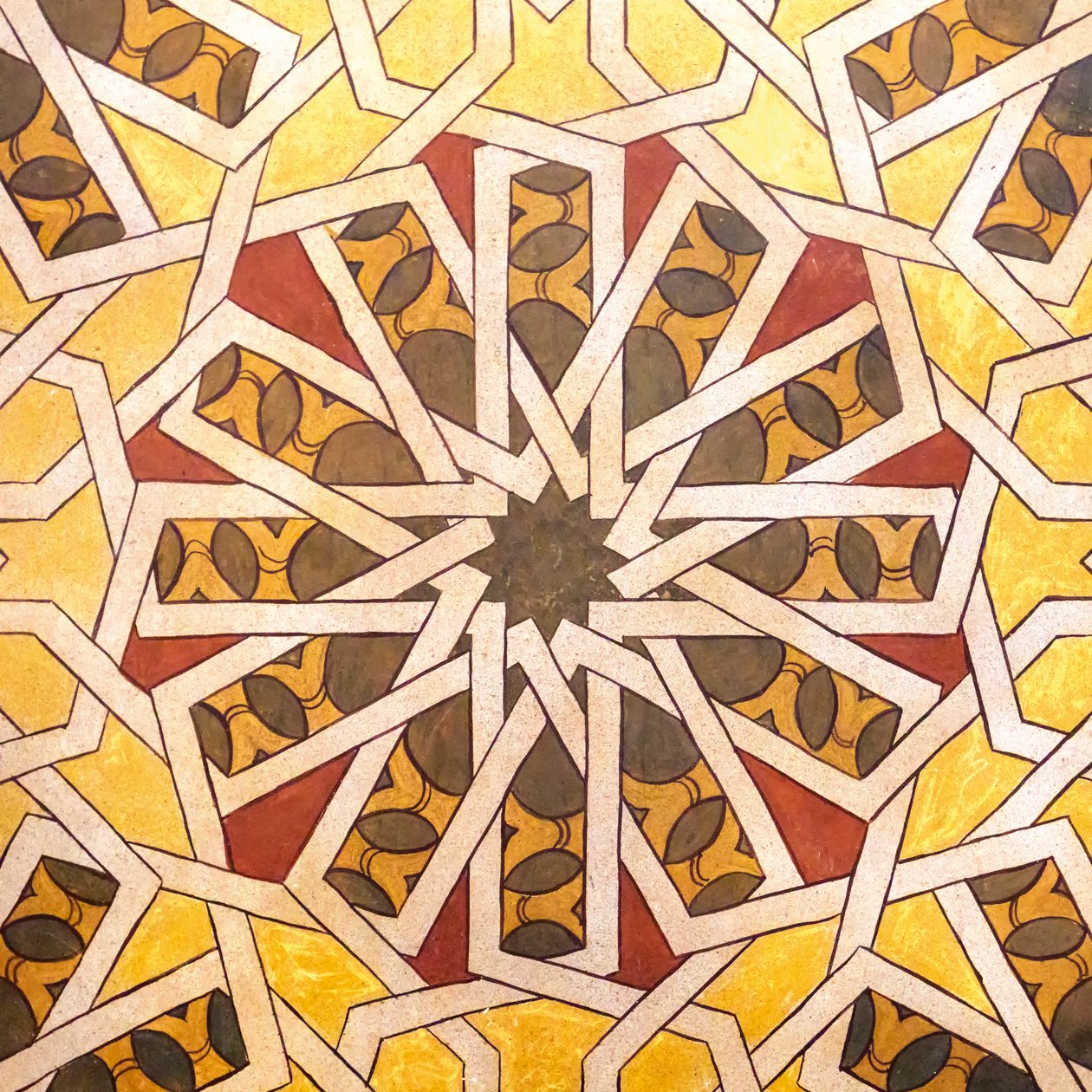 Arap tarzı geometrik tasarım. La Rabida manastırı., 2020 (fotoğraf) by . .