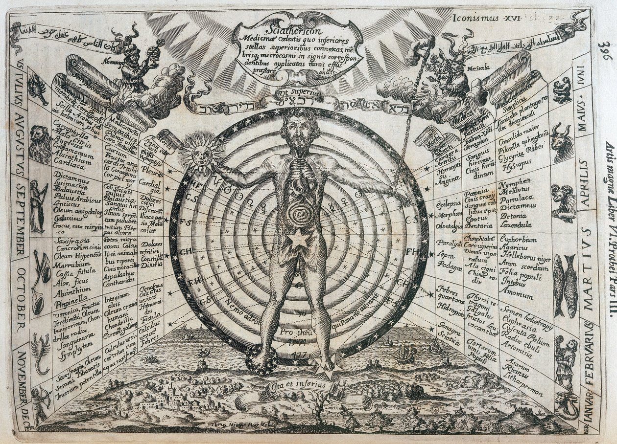 Astrolojik çizelge by Frederick (attr. to) Barnard