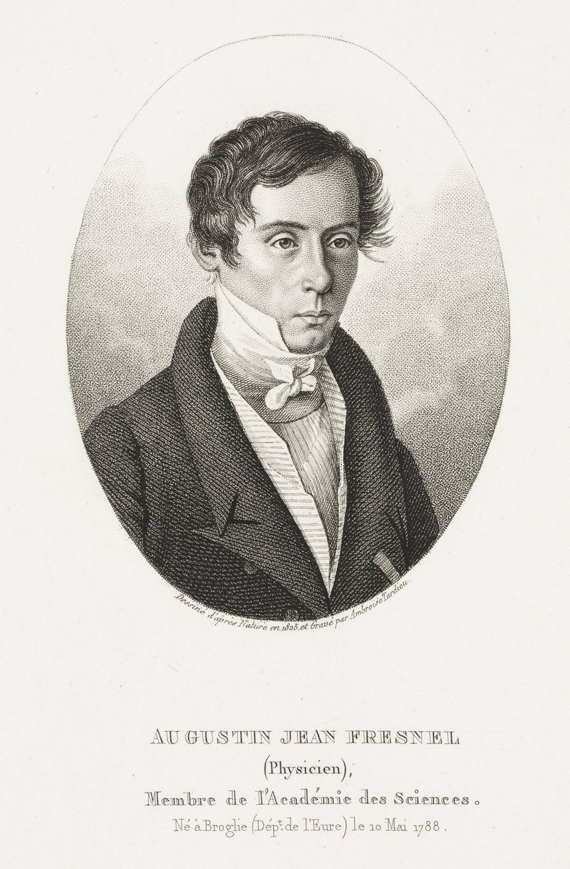 Augustin Jean Fresnel, Fransız fizikçi by Frederick (attr. to) Barnard