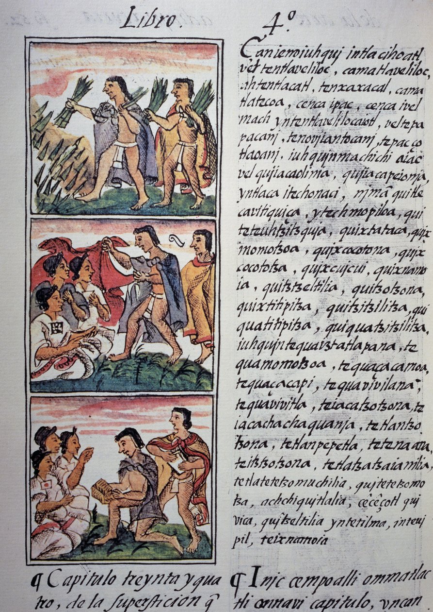 İnançlar ve batıl inançlar, Florentine Codex