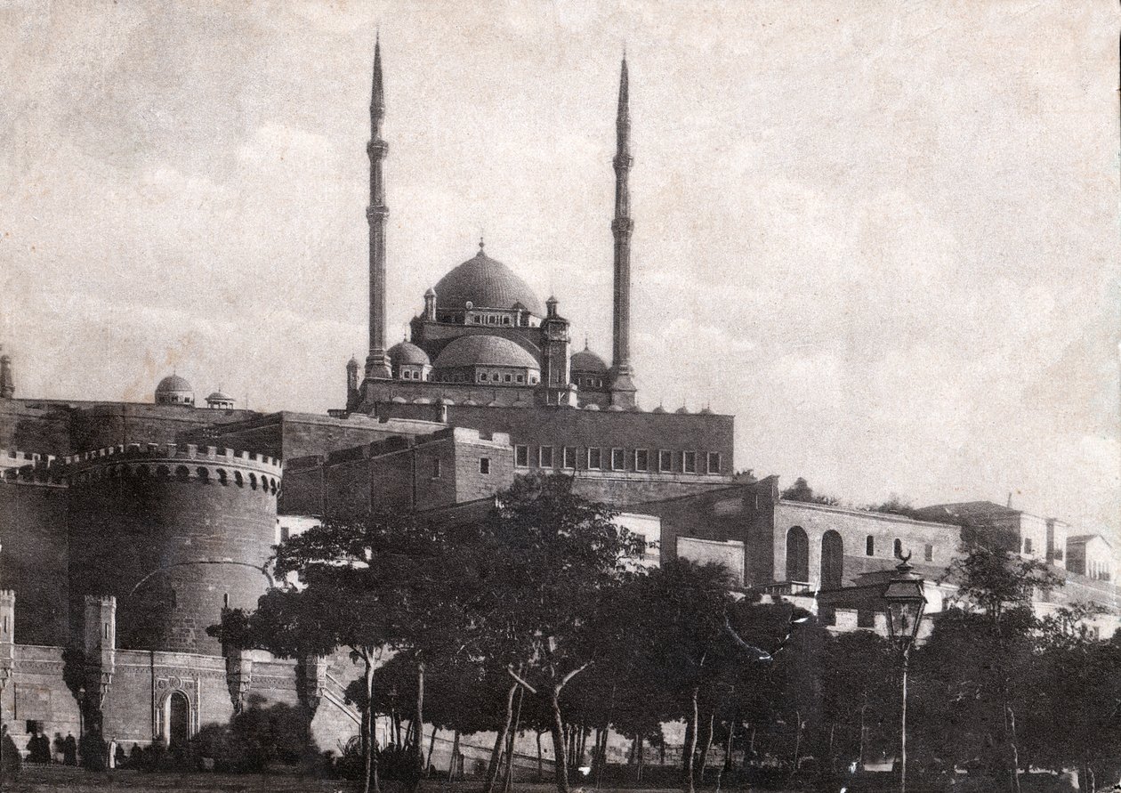 Kahire, Selahaddin Kalesi (Mısır). 1920 dolaylarında (s/b fotoğraf) by . .