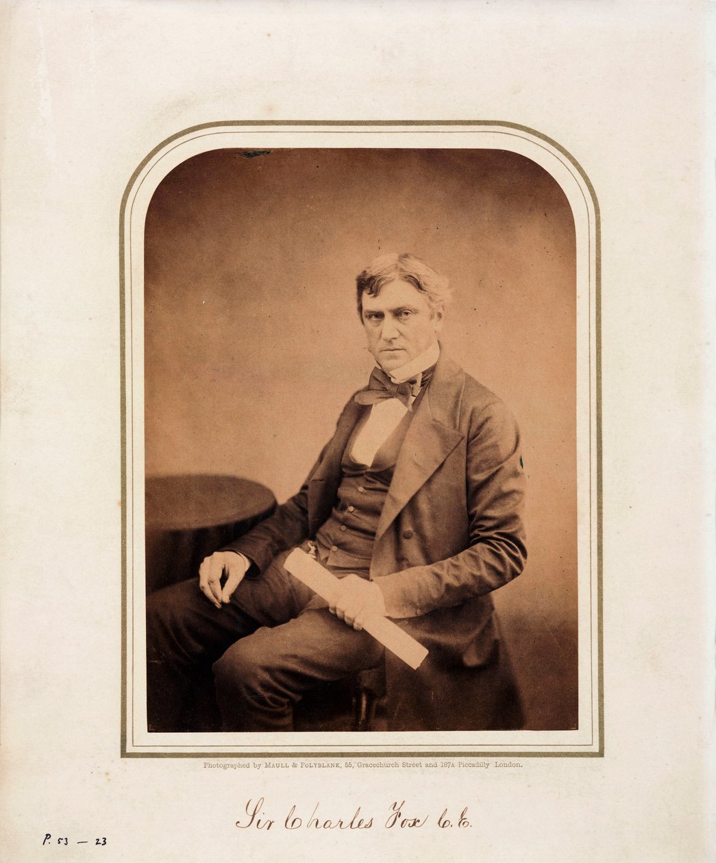 Charles Fox, mühendis by Ferdinand Georg Waldmuller
