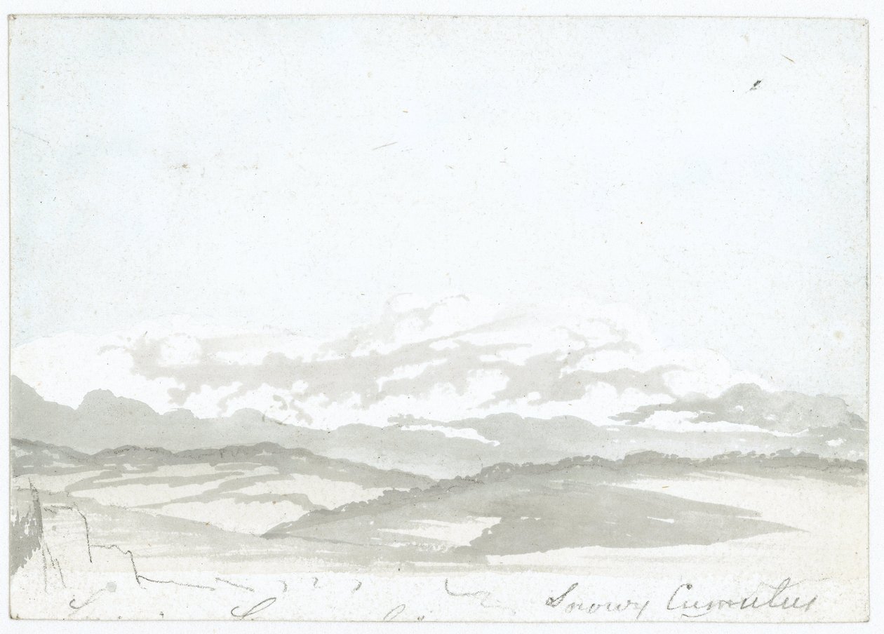 Luke Howard tarafından yapılan bulut çalışması, c 1808-1811 by Frederick (attr. to) Barnard