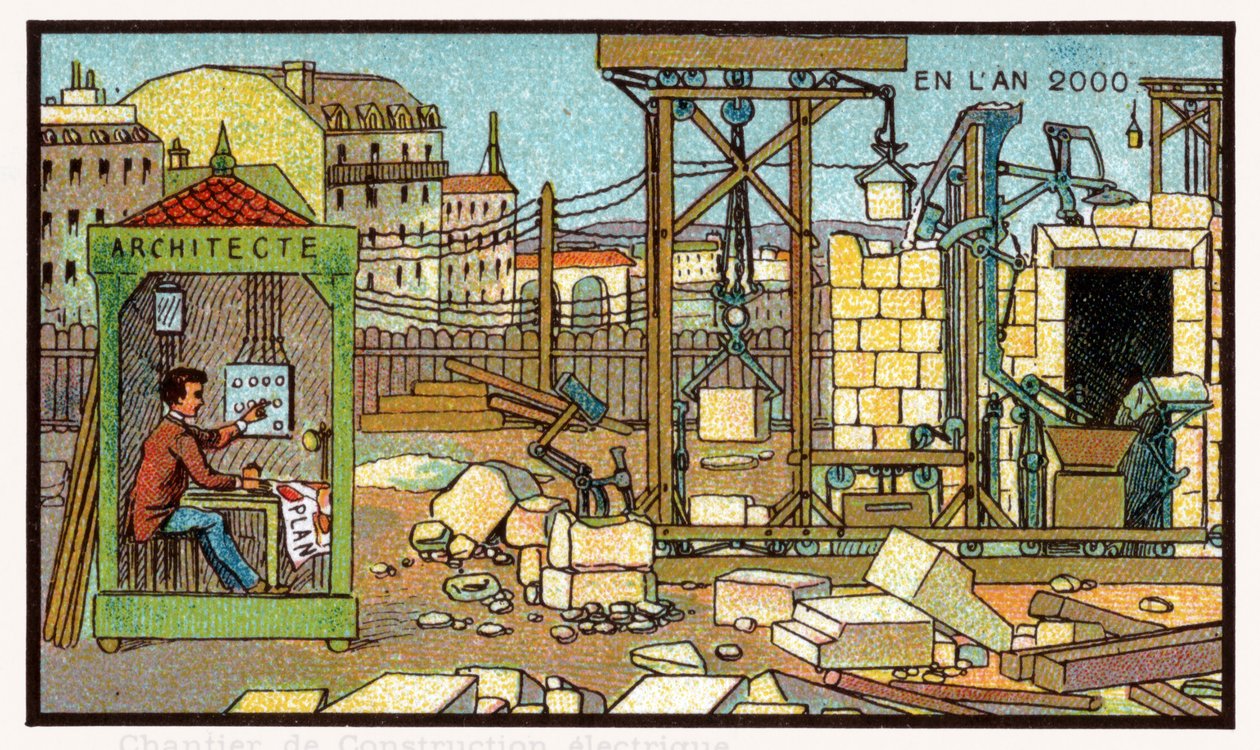 İnşaat alanı, c.1910 by . .