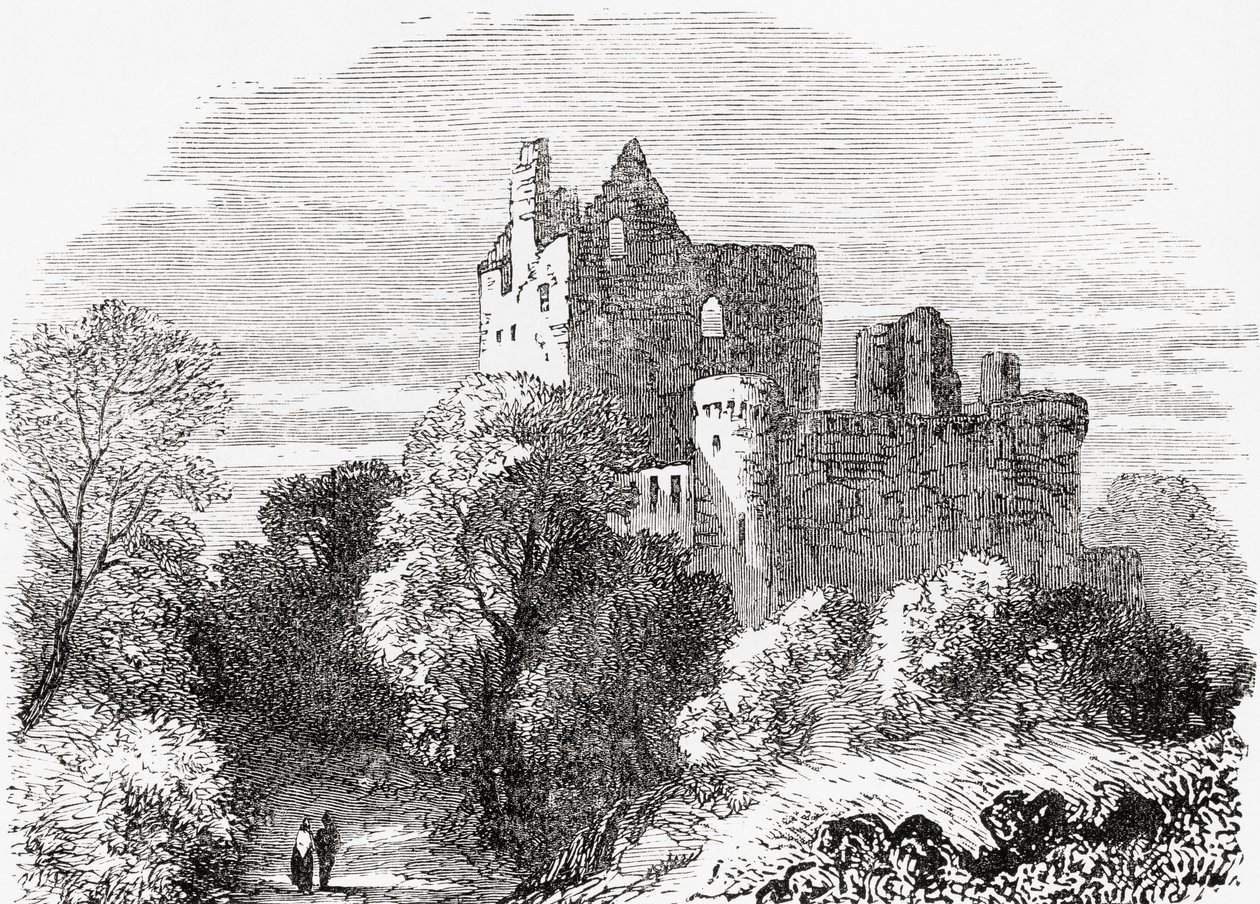 Craigmillar Kalesi, Edinburgh, İskoçya. by . .