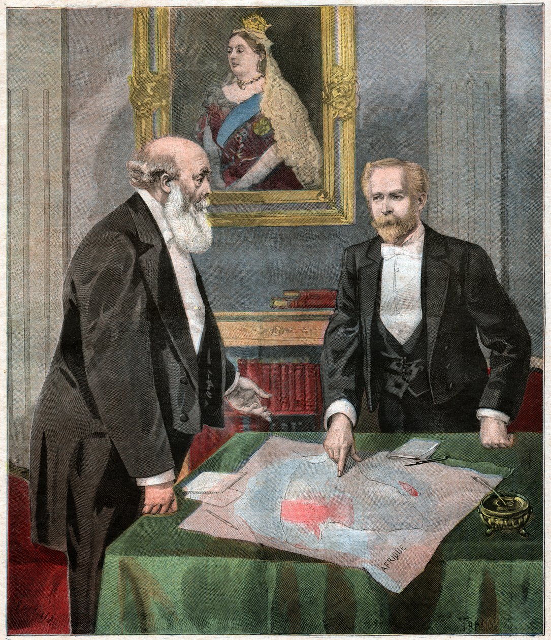 Entente cordiale: Paul Cambon ve Robert Gascoyne-Cecil, Lord Salisbury by . .