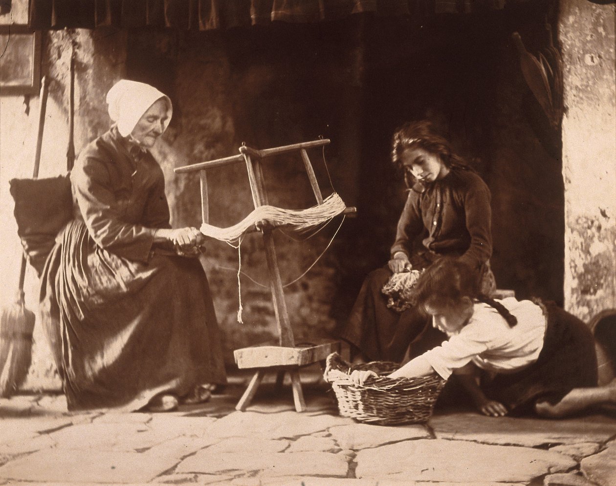 Dokumacı kadın, 1900 dolayları by Frederick (attr. to) Barnard