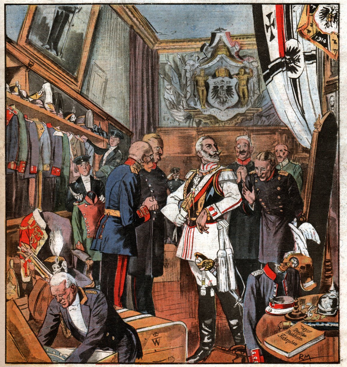 Guillaume II. Wilhelm II. by Ferdinand Georg Waldmuller