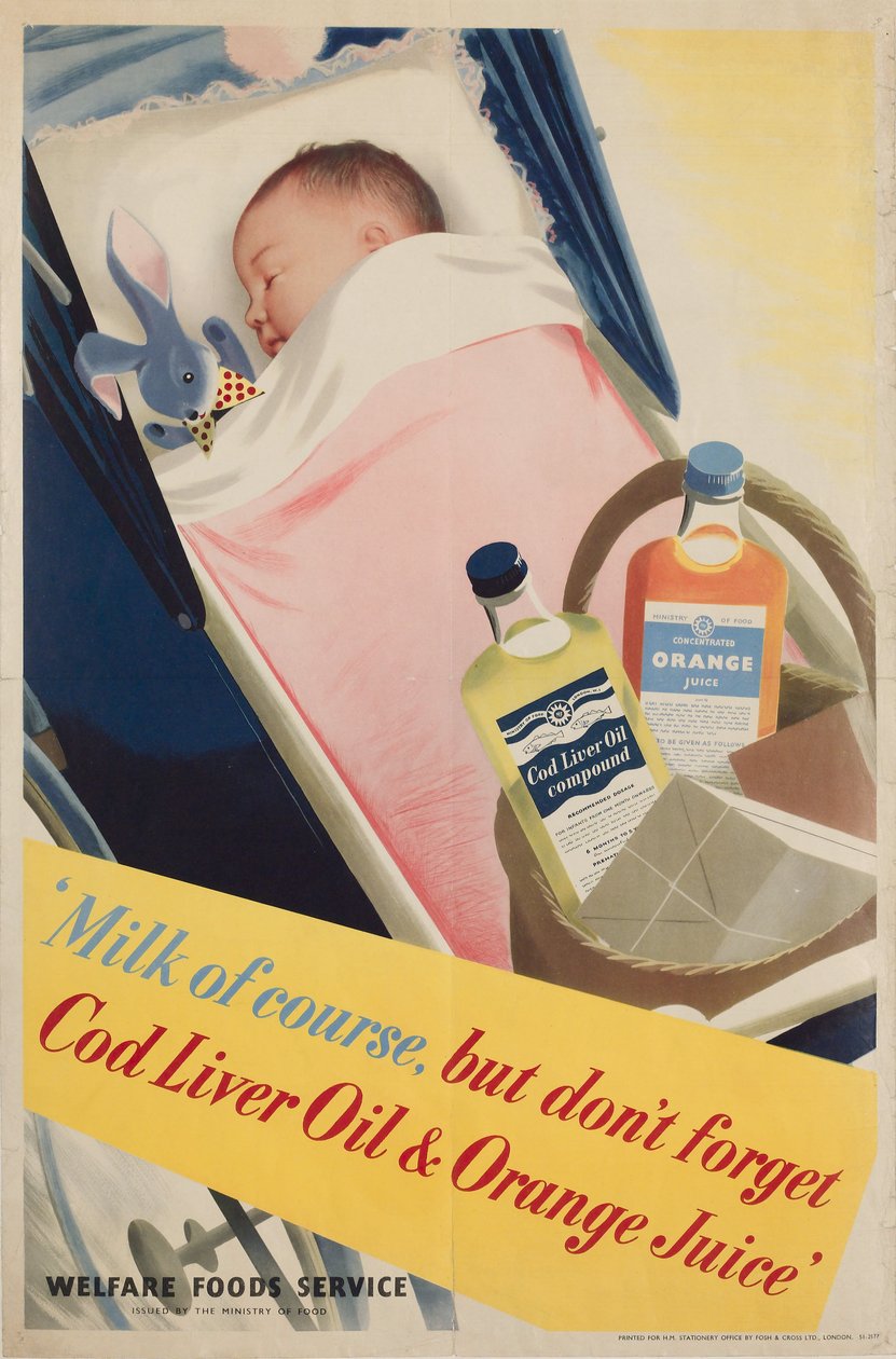 Sağlık Eğitimi ïSüt tabii ki, poster, c 1950 by Frederick (attr. to) Barnard