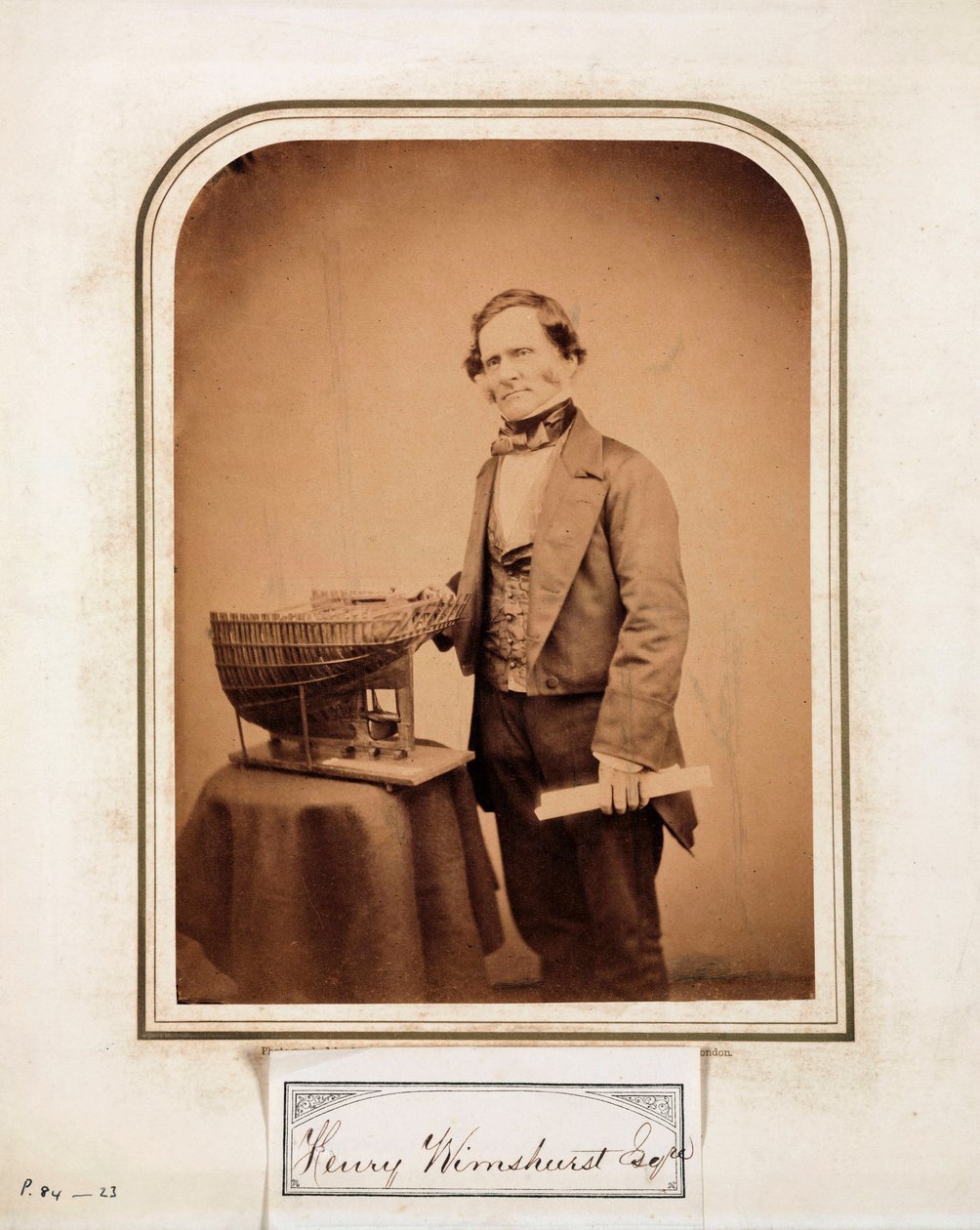 Henry Wimshurst, İngiliz mühendis by Ferdinand Georg Waldmuller