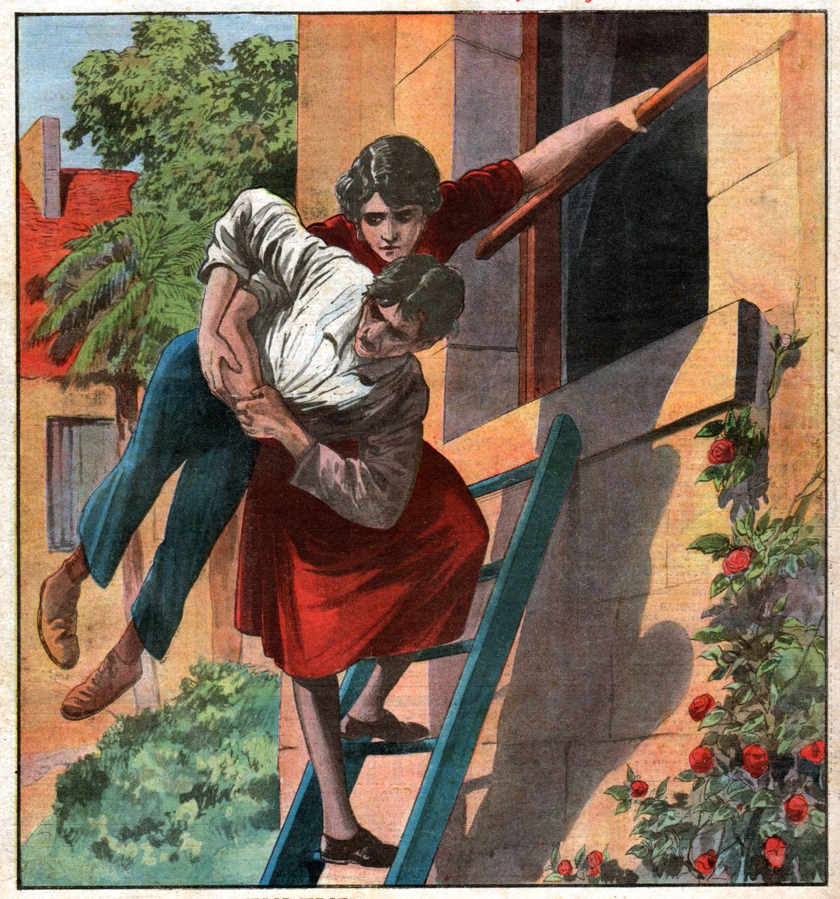 Infirmiere enleve oğlu nişanlısı. Hemşire engelli nişanlısını kaçırdı. by Ferdinand Georg Waldmuller
