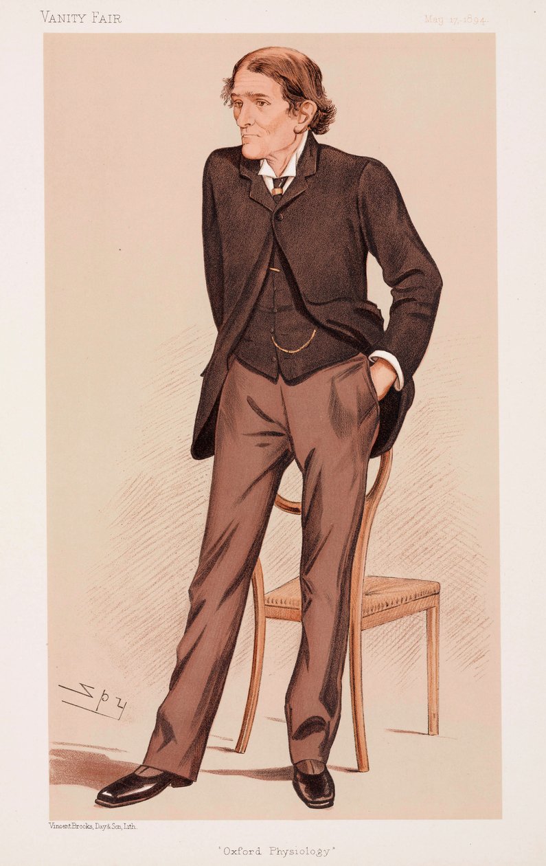 John Scott Burdon Sanderson, İngiliz fizyoloji profesörü by Henry Charles Fehr