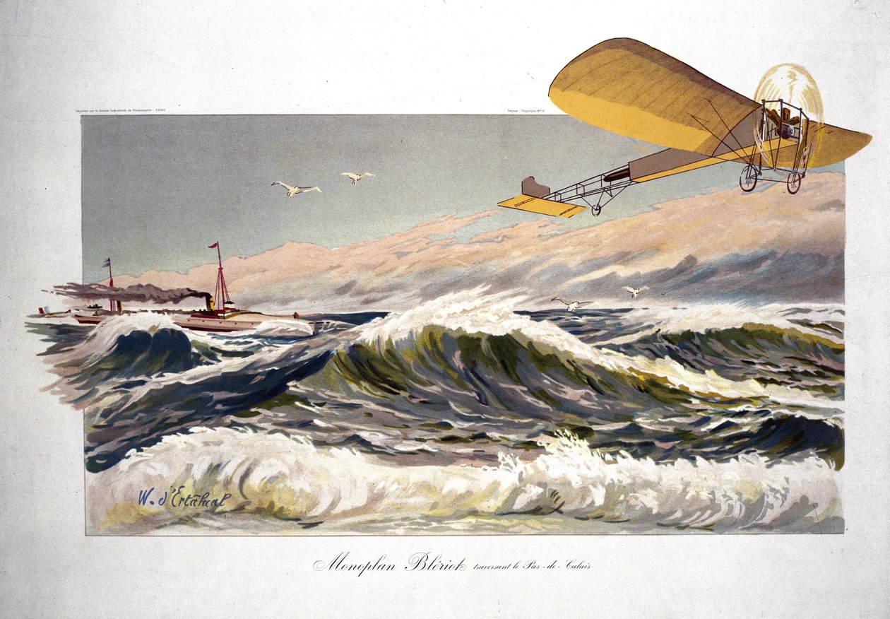 Louis Bleriot (1872-1936), Fransız havacı, 25 Temmuz 1909