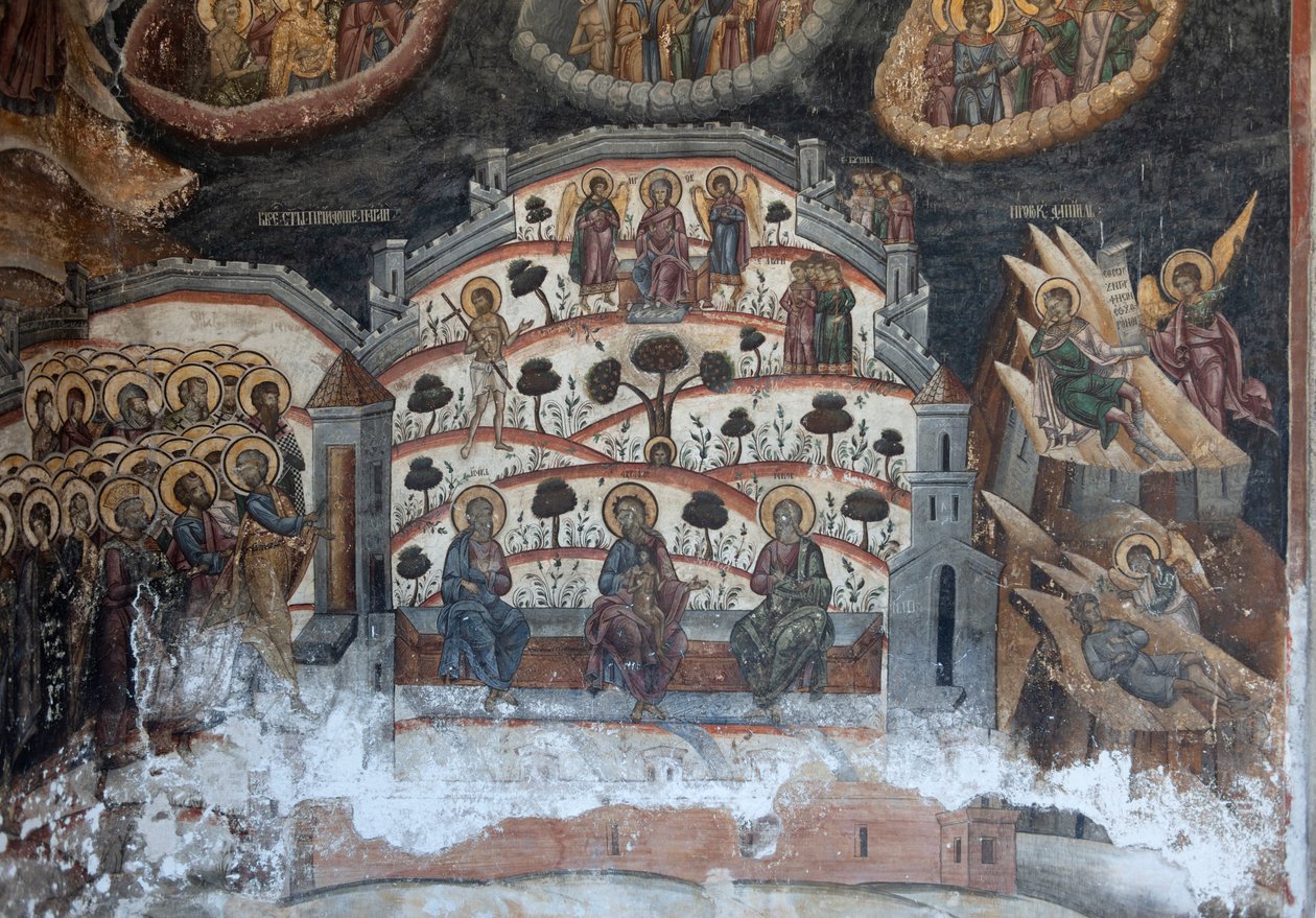 Manastır (manastirea Cozia). Kilise. İç mekan. Duvar resimleri. by . .