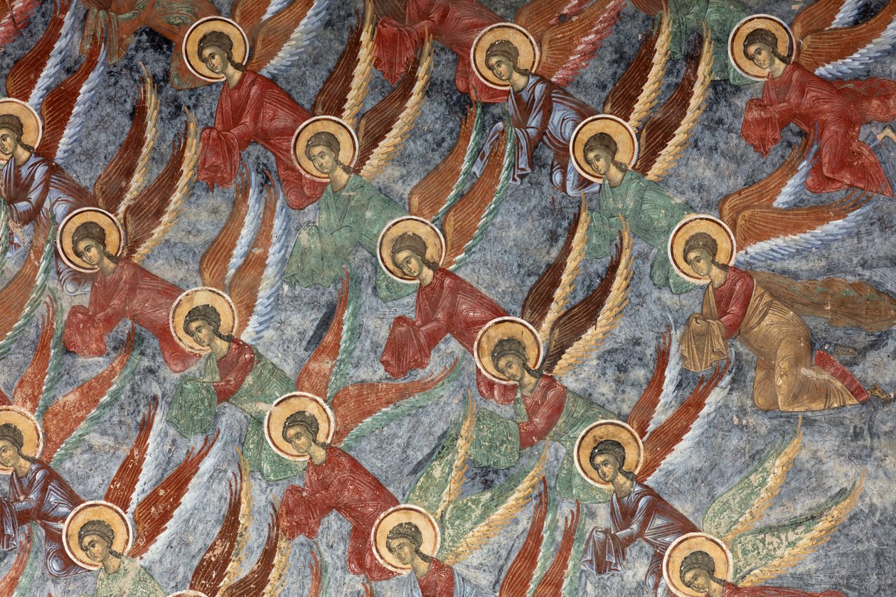 Manastır (manastirea Sucevita). Kilise. Dış. Kuzey duvarı. Duvar resimleri. by . .