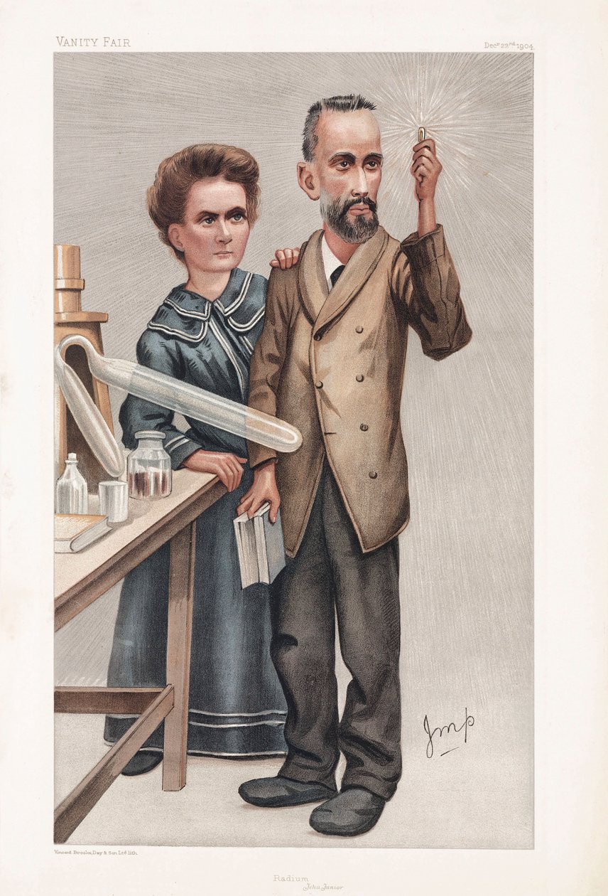 Pierre ve Marie Curie, Fransız fizikçiler by Henry Charles Fehr