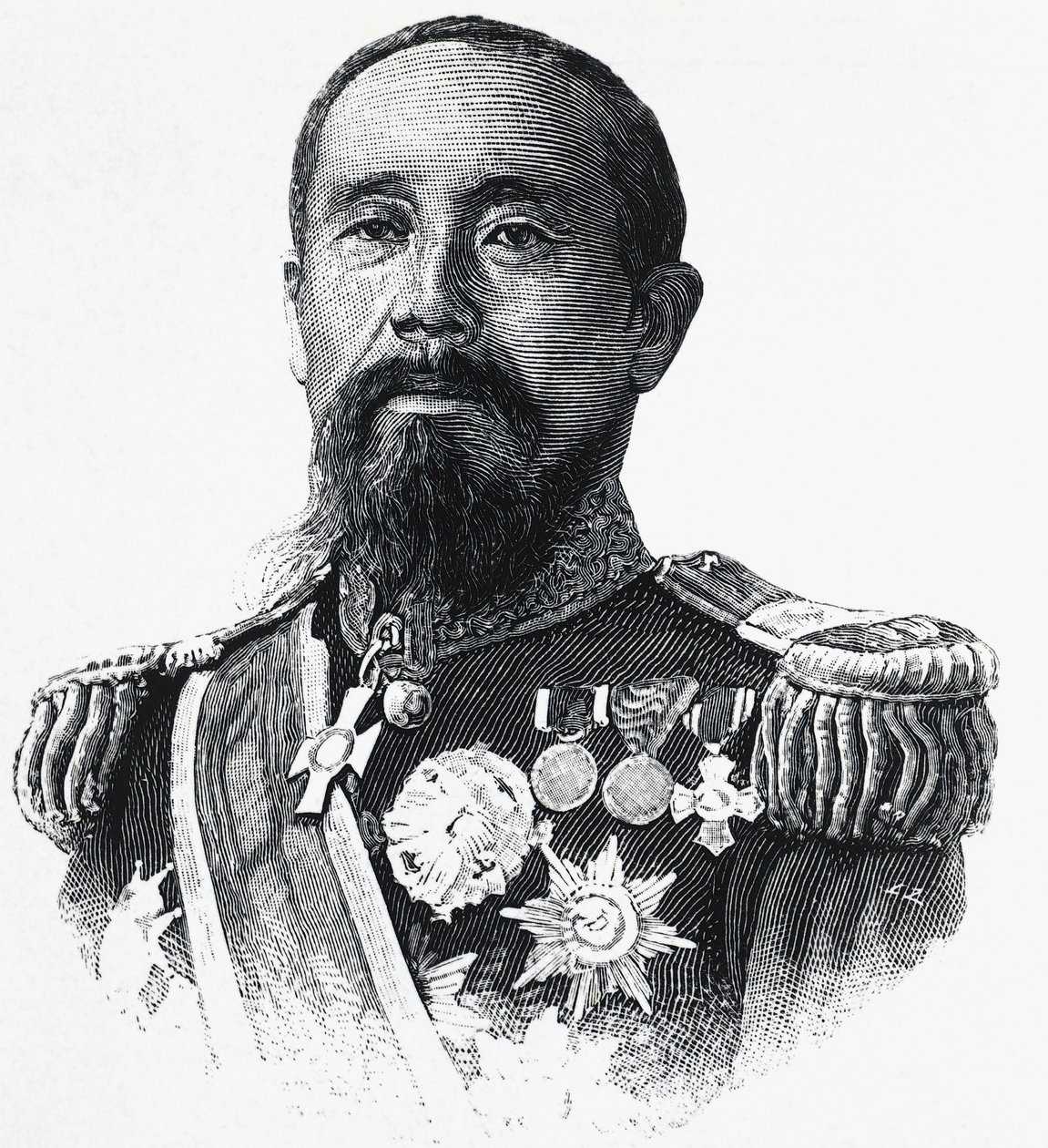 Ito Hirobumi'nin portresi (1841-1909), Japon politikacı by William Walcutt