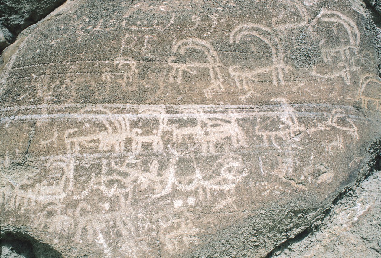Pakistan, Karimabad arkeolojik alanı yakınlarındaki Hunza Vadisi