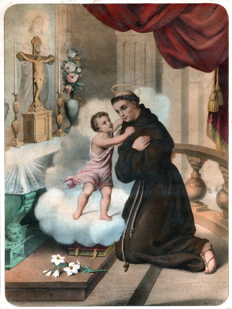 Padua Aziz Anthony, 1850 dolaylarında (gravür) by . .