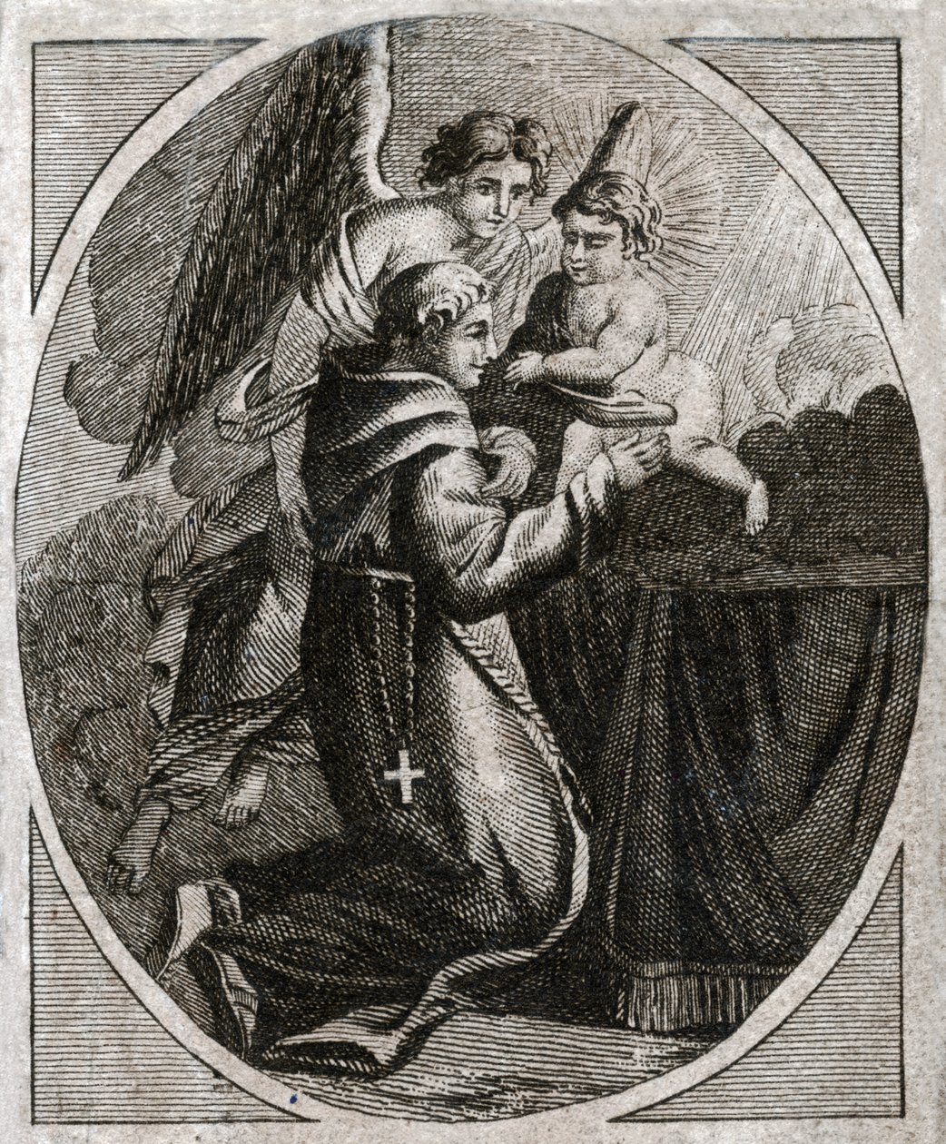 Padua Saint Anthony, 19. yüzyılın başlarında (gravür) by . .