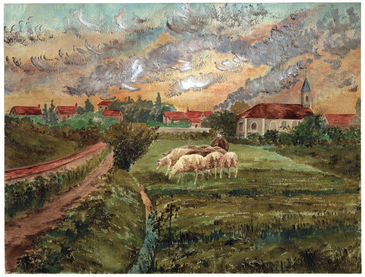 Koyun sürüsü, yaklaşık 1910 by . .