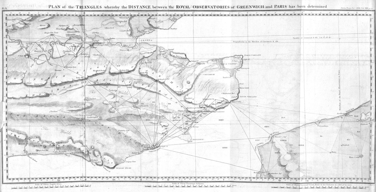 üçgen plan by Ferdinand Georg Waldmuller