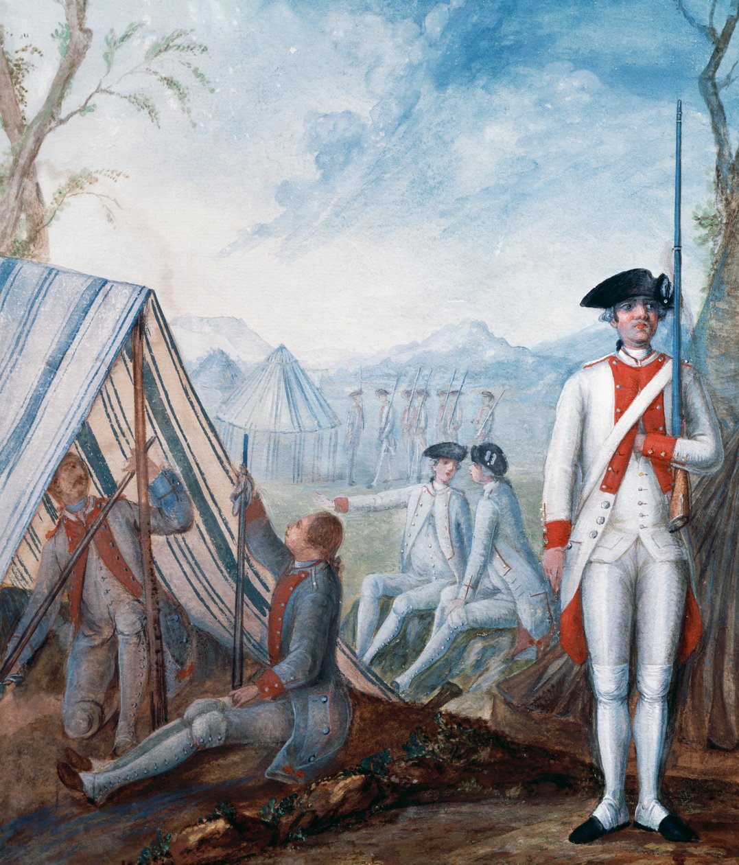 Amerikan Bağımsızlık Savaşı sırasında Fransız Piyade Üniformaları, Nicolas Hoffmann, ABD tarafından guaj by William Walcutt