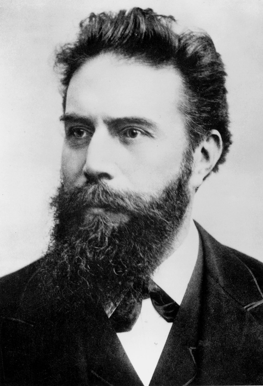 Wilhelm Conrad Roentgen, Alman fizikçi, 1890 dolayları by Ferdinand Georg Waldmuller