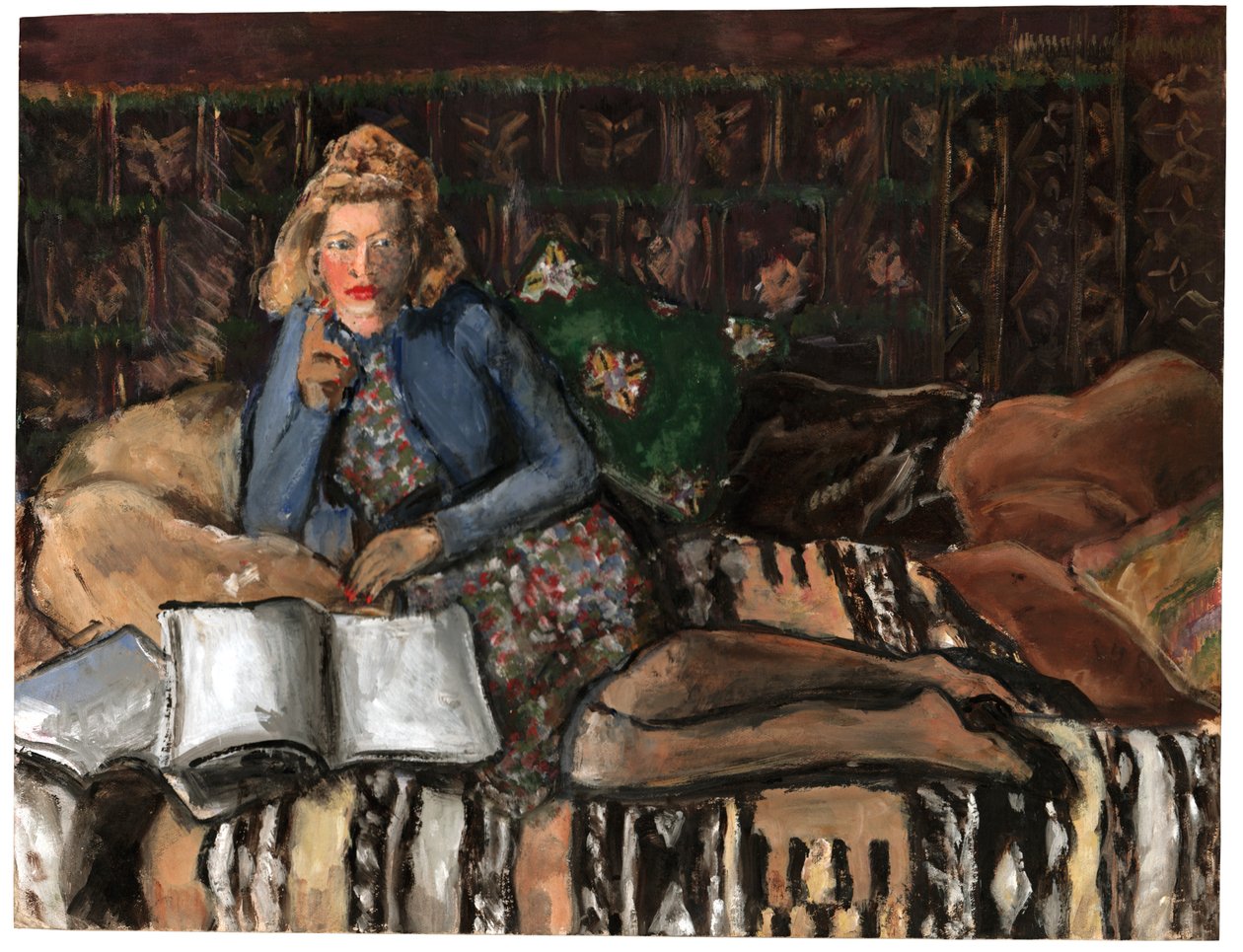 Kadın okuma, 1940-1950 by . .