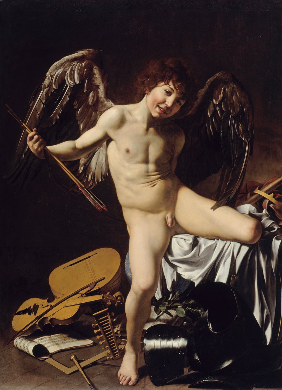 Aşk tanrısı Victor olarak by Caravaggio