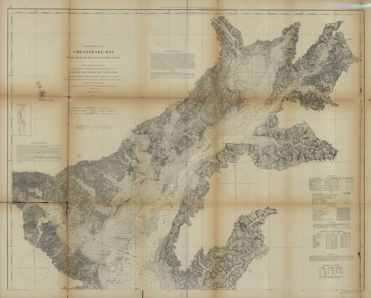 Chesapeake Körfezi başından Potomac Nehri'ne kadar by United States Coast Survey