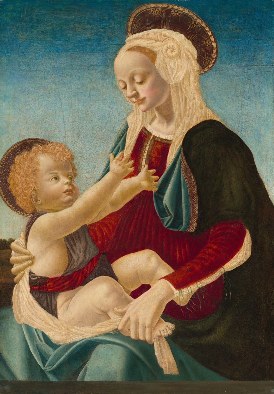 madonna ve çocuk by after Andrea del Verrocchio